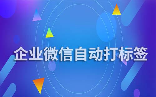 企業微信可以給客戶自動打標簽嗎