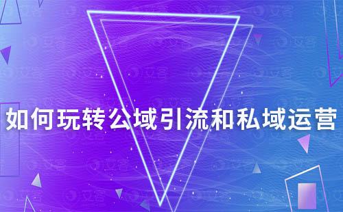 如何玩轉公域引流和私域運營